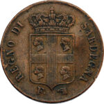 Italie Sardaigne Carlo Alberto 5 Centesimi 1842