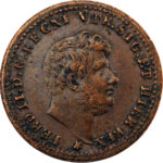 Italie Royaume des Deux-Siciles Ferdinand II 1/2 Tornese 1852