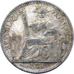 Indochine française  10 Centièmes 1921 Paris