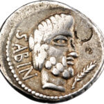 République romaine Titurius Sabinus Denier 89 BC Rome