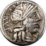 République romaine Q. Minucius Rufus Denier 122 BC Rome