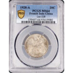 Indochine française  20 Centièmes 1928 Paris