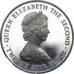 Guernsey Elizabeth II 25 Pence Royal Visit 1978