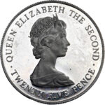 Guernsey Elizabeth II 25 Pence Royal Visit 1978