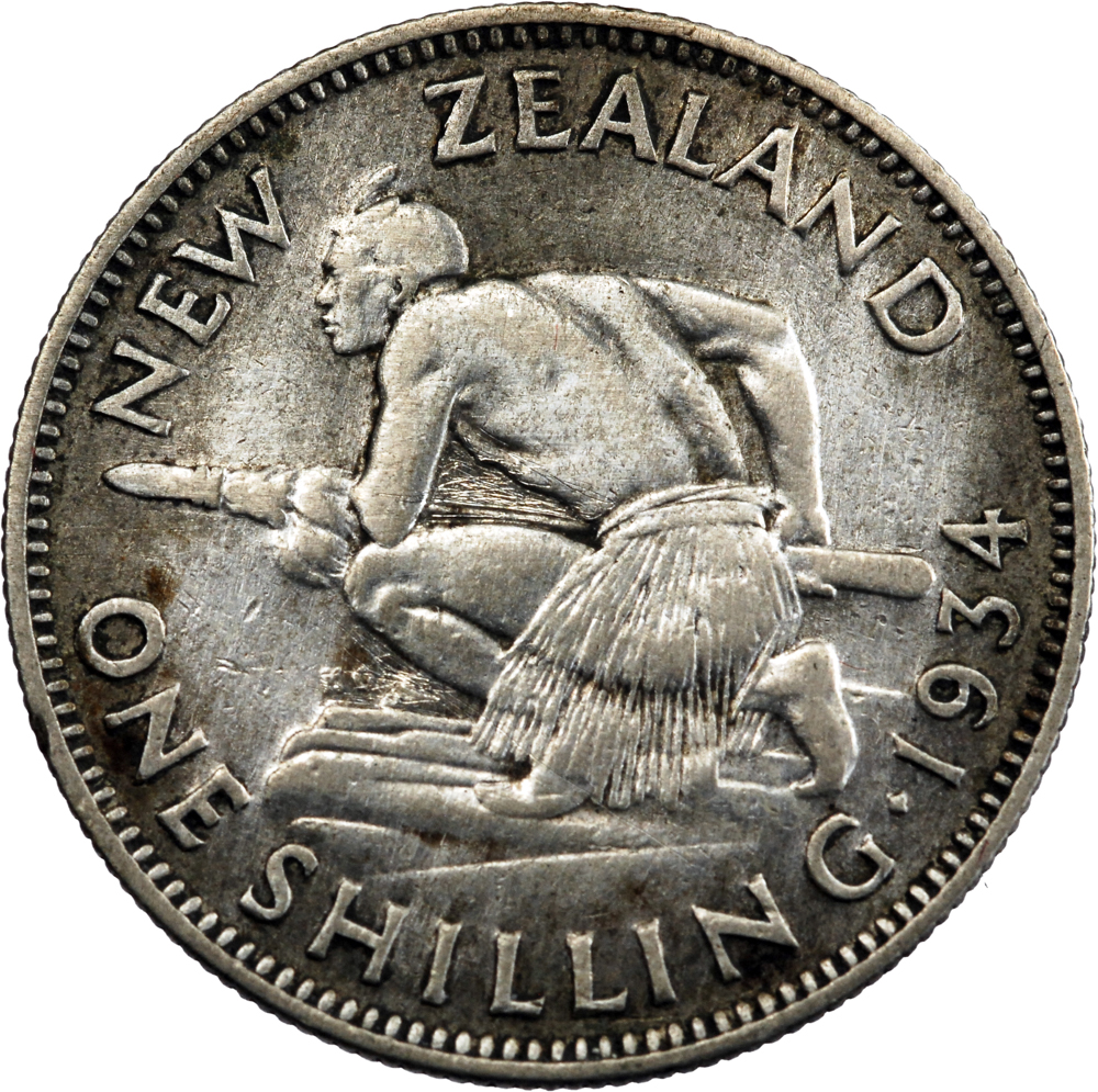 Nouvelle-Zélande George V Shilling 1934 – Image 2